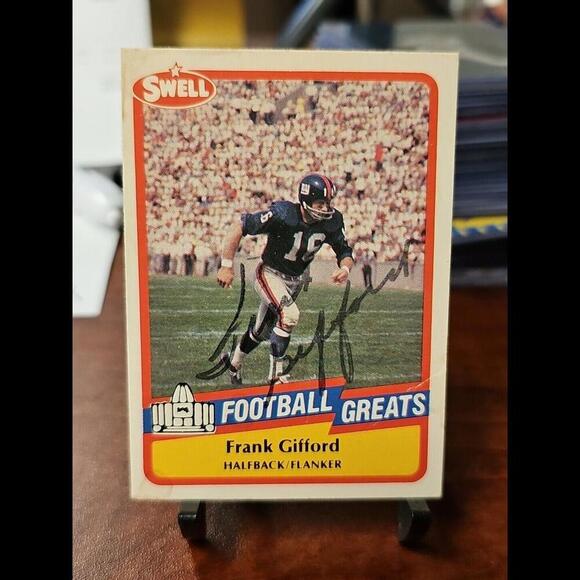 Other - *FRANK GIFFORD*  1989 Swell Hand-Signed Auto  NEW YORK GIANTS